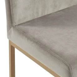 Diego Counter Stool - Grey/Gold Legs -Chic Furniture Shop 203 101GY GLD 2