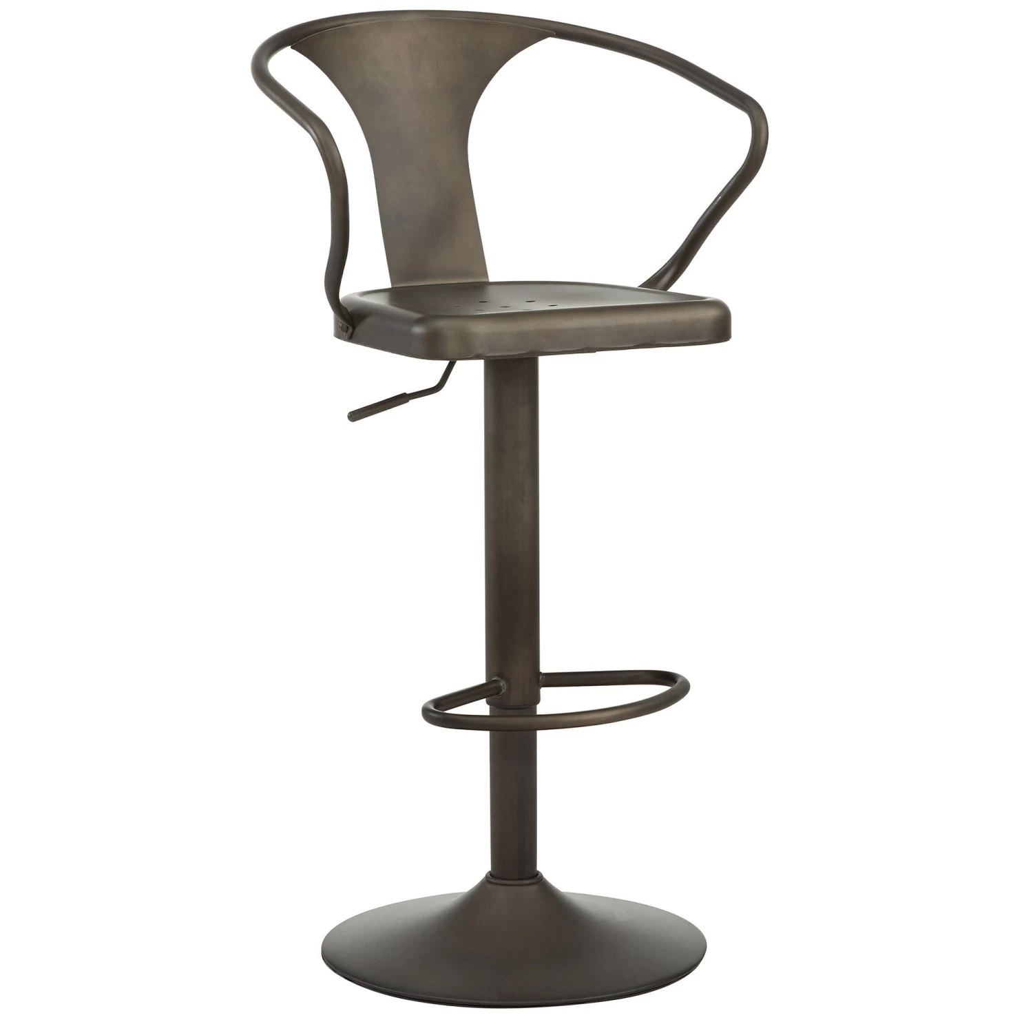 Astra Adjustable Stool In Gunmetal 3 Astra Adjustable Stool In Gunmetal