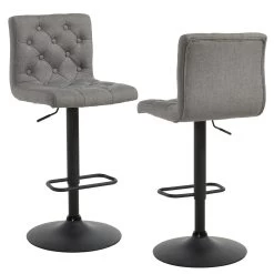Dex Air Lift Stool - Grey Fabric 13 Dex Air Lift Stool - Grey Fabric -Chic Furniture Shop 203 153GY 4 2