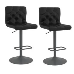Dex Air Lift Stool - Black Faux Leather 16 Dex Air Lift Stool - Black Faux Leather -Chic Furniture Shop 203 153PUBK 6