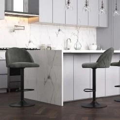 Taro Air Lift Stool - Grey -Chic Furniture Shop 203 270GY 2 2