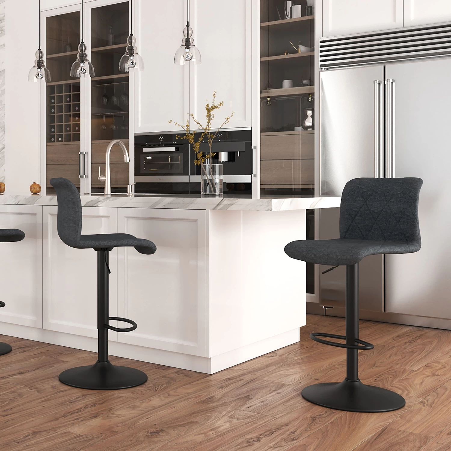 Jimy Air Lift Stool - Blue-Grey 4 Jimy Air Lift Stool - Blue-Grey - Image 2