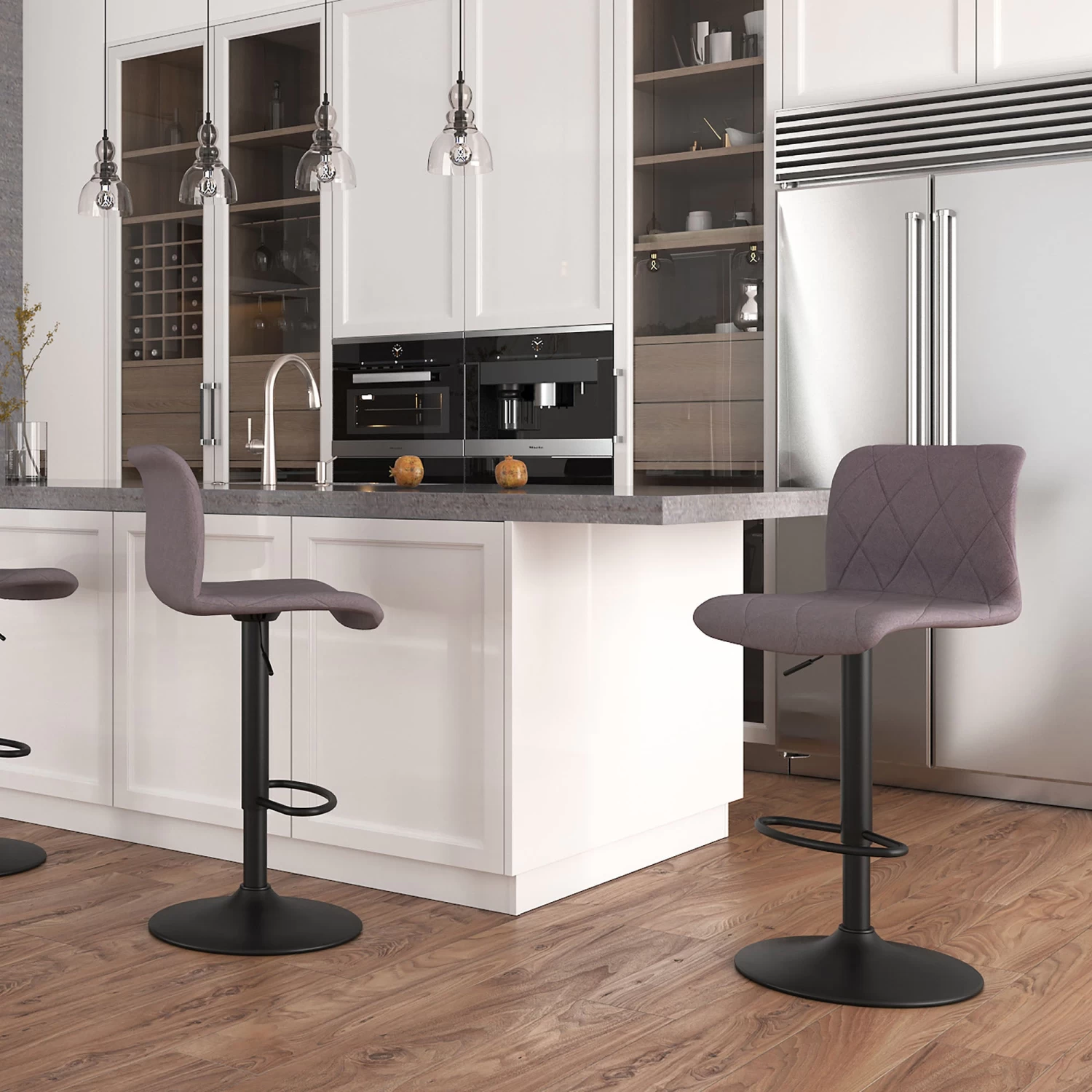 Jimy Air Lift Stool - Grey 4 Jimy Air Lift Stool - Grey - Image 2