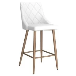 Antoine 26" Counter Stool, Set Of 2, In White -Chic Furniture Shop 203 573WT