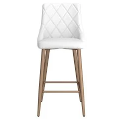 Antoine 26" Counter Stool, Set Of 2, In White -Chic Furniture Shop 203 573WT 3
