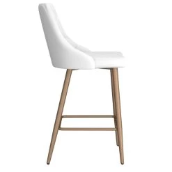 Antoine 26" Counter Stool, Set Of 2, In White -Chic Furniture Shop 203 573WT 4
