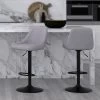 Kron Adjustable Height Air-Lift Swivel Stool - Set Of 2 - Grey Fabric 1 Kron Adjustable Height Air-Lift Swivel Stool - Set Of 2 - Grey Fabric -Chic Furniture Shop 203 574GY 1