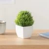 Tapered Ceramic 6.75h" Faux Potted Grass -Chic Furniture Shop 20680 z lg