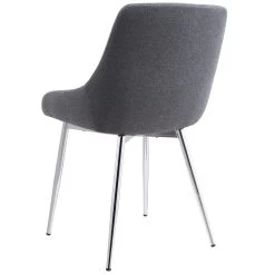 Frankfurt/Kaitlyn 7pc Dining Set, Chrome/Grey -Chic Furniture Shop 207 165 330GY 5