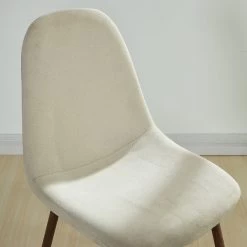 Kobe/Lynda 5pc Dining Set, Walnut/Beige 12 Kobe/Lynda 5pc Dining Set, Walnut/Beige -Chic Furniture Shop 207 264 250BG 5