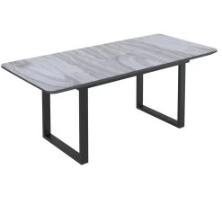 Gavin/Silvano 7pc Dining Set, Black/Vintage Grey -Chic Furniture Shop 207 360BK 429GY 1