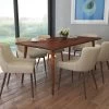 Arnav/Bianca 7pc Dining Set, Walnut/Walnut & Beige