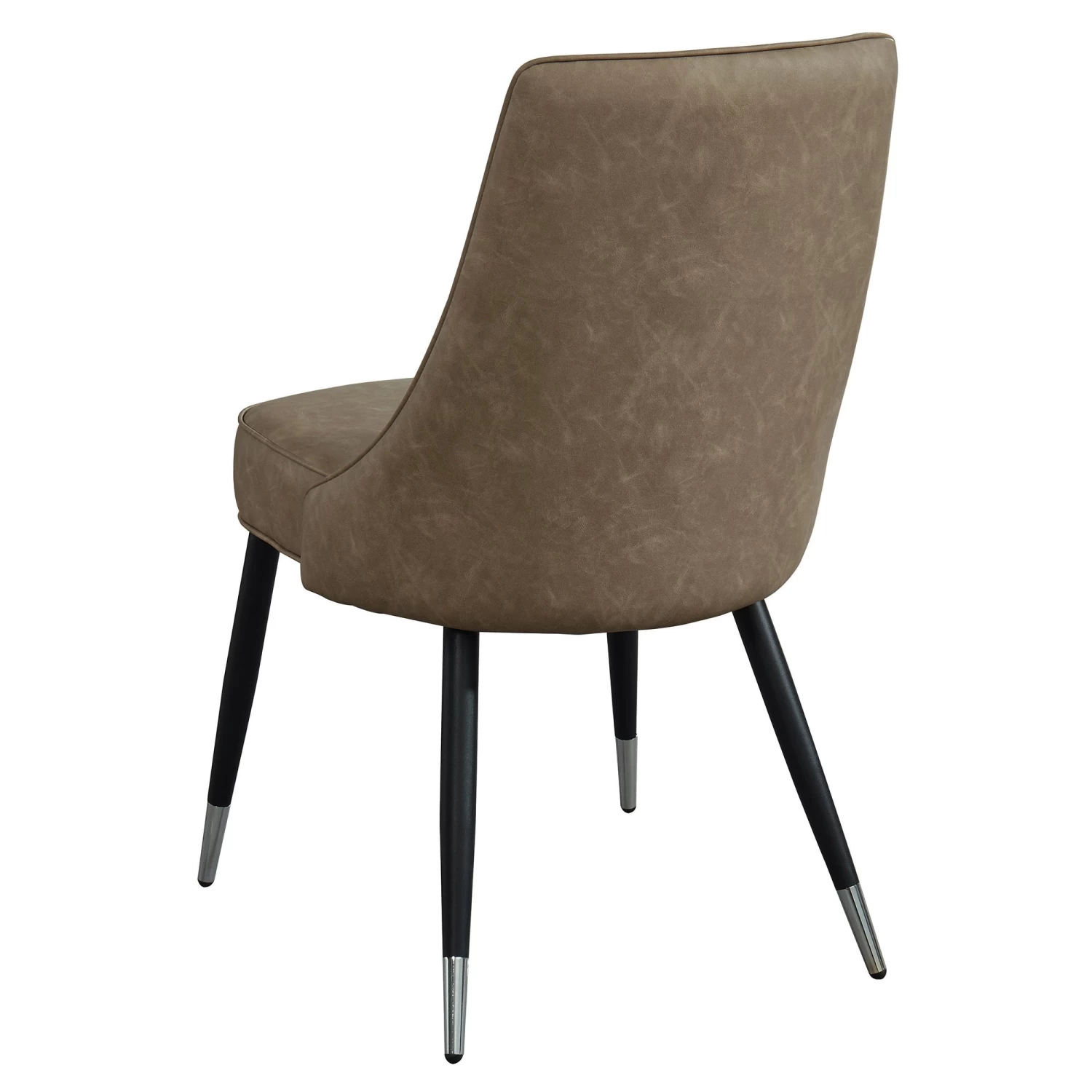 Andy/Silvano 5pc Dining Set, Black/Vintage Brown 6 Andy/Silvano 5pc Dining Set, Black/Vintage Brown - Image 4