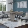 Eclipse/Bianca 7pc Dining Set, Oak/Black & Grey 1 Eclipse/Bianca 7pc Dining Set, Oak/Black & Grey -Chic Furniture Shop 207 860OK 086GY