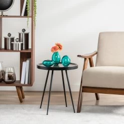 Mini Lustre Assorted 3 Piece Turquoise Glass Vase Set -Chic Furniture Shop 20771 z 6 lg