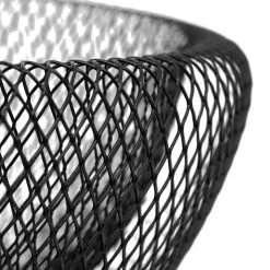 Mesh Double Wall 9.5" Diameter Black Bowl 11 Mesh Double Wall 9.5" Diameter Black Bowl -Chic Furniture Shop 21071 z 3 lg