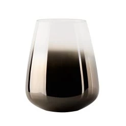 Smoke Mirror 7.25h" Cone Hurricane Vase -Chic Furniture Shop 21148 z 1 lg