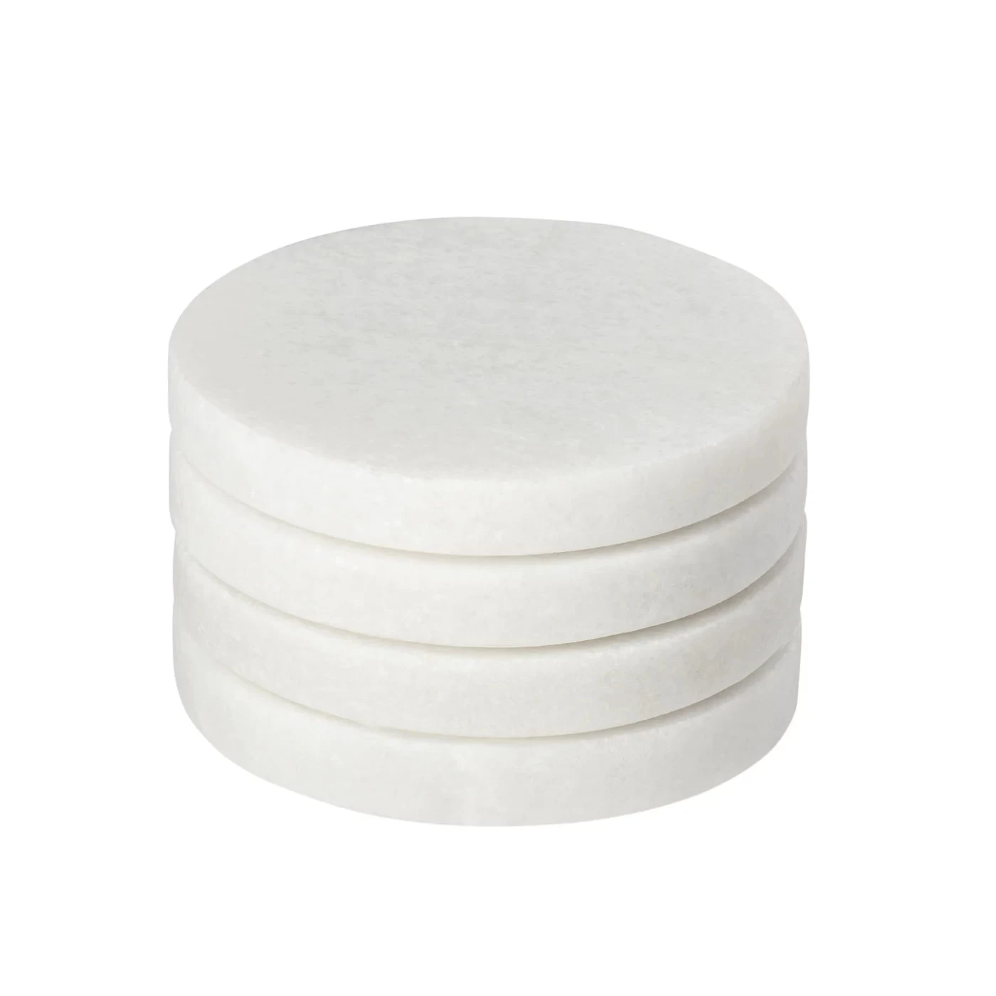 Marble 4 Piece Round Coaster Set 4 Marble 4 Piece Round Coaster Set - Image 2
