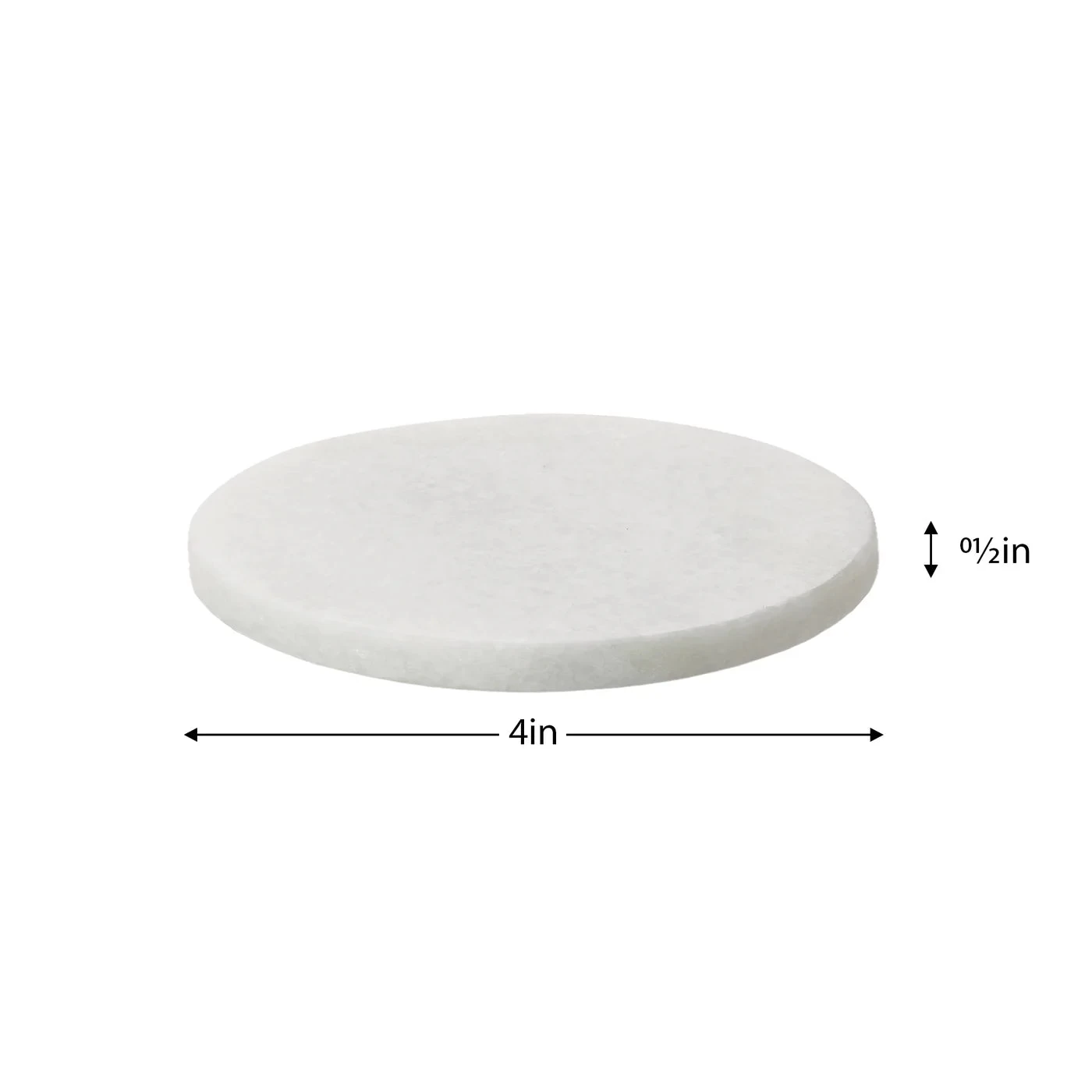 Marble 4 Piece Round Coaster Set 5 Marble 4 Piece Round Coaster Set - Image 3