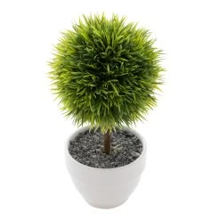 Jardin 10" Potted Faux Topiary - Grass Ball -Chic Furniture Shop 21681 z 2 lg