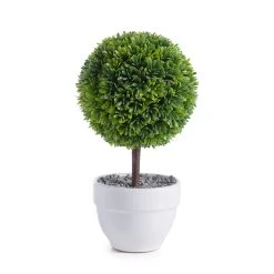 Jardin 10" Potted Faux Topiary - Boxwood Ball -Chic Furniture Shop 21682 z 1 lg