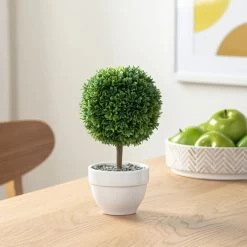 Jardin 10" Potted Faux Topiary - Boxwood Ball