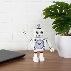 Robot Alarm Clock - White -Chic Furniture Shop 21997 z 5 lg