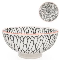 Kiri Porcelain 8" Large Bowl - Dahlia