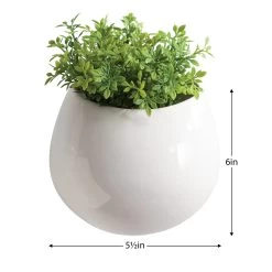 Mod Pod White Ceramic Wall Vase 7 Mod Pod White Ceramic Wall Vase -Chic Furniture Shop 22361 z 2 lg