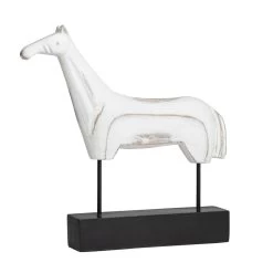 Noble Horse 16.75h" Decor Sculpture - White -Chic Furniture Shop 22714 z 1 lg