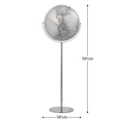 Latitude Standing Floor Globe - Silver -Chic Furniture Shop 23228 z 4 lg