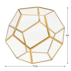 Oro Glass Sphere 6h" Terrarium -Chic Furniture Shop 23519 z 4 lg