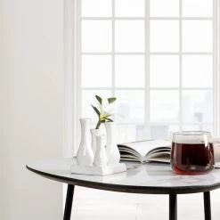 Multi Tube Square White Ceramic Urn Vase 10 Multi Tube Square White Ceramic Urn Vase -Chic Furniture Shop 24012 z 1 lg