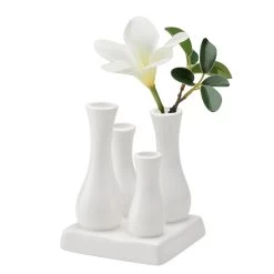 Multi Tube Square White Ceramic Urn Vase 9 Multi Tube Square White Ceramic Urn Vase -Chic Furniture Shop 24012 z 3 lg