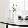 Multi Tube Square White Ceramic Urn Vase -Chic Furniture Shop 24012 z lg