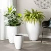 Aria Polystone 3 Piece Tapered Planter Set With Liners