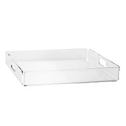 Lucite Acrylic 14 X 14" Square Tray -Chic Furniture Shop 24434 z 1 lg