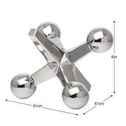 Jack Ceramic Decor Sculpture - Silver -Chic Furniture Shop 24632 z 4 lg