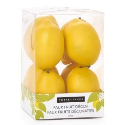 Orchard 8 Piece Faux Fruit Decor Set - Lemons -Chic Furniture Shop 25103 z 2 lg