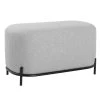 Pender Pin Leg Upholstered Short Bench - Grey -Chic Furniture Shop 25212 z 1 lg