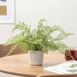 Solaro Round 3.5d" Potted Faux Plant - Alpine Fern