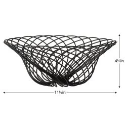 Spiro Wire Basket - Black -Chic Furniture Shop 25580 z 5 lg