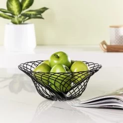 Spiro Wire Basket - Black -Chic Furniture Shop 25580 z 6 lg