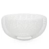 Mesh Double Wall 11" Diameter White Bowl -Chic Furniture Shop 25642 z 1 lg