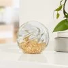 Glitter Glass Ball 3" Paperweight Decor - Swirl -Chic Furniture Shop 25786 z lg