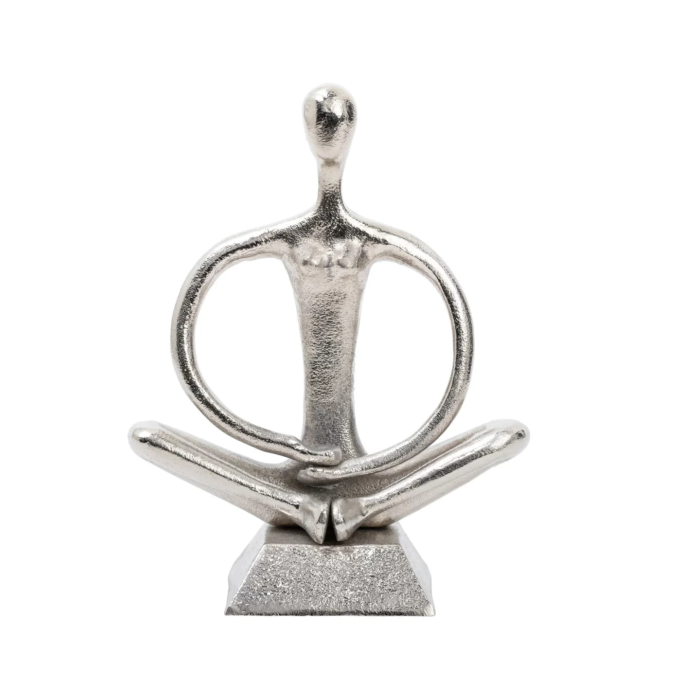 Zen Yoga Aluminum Decor Sculpture - Arms Down 6 Zen Yoga Aluminum Decor Sculpture - Arms Down - Image 4