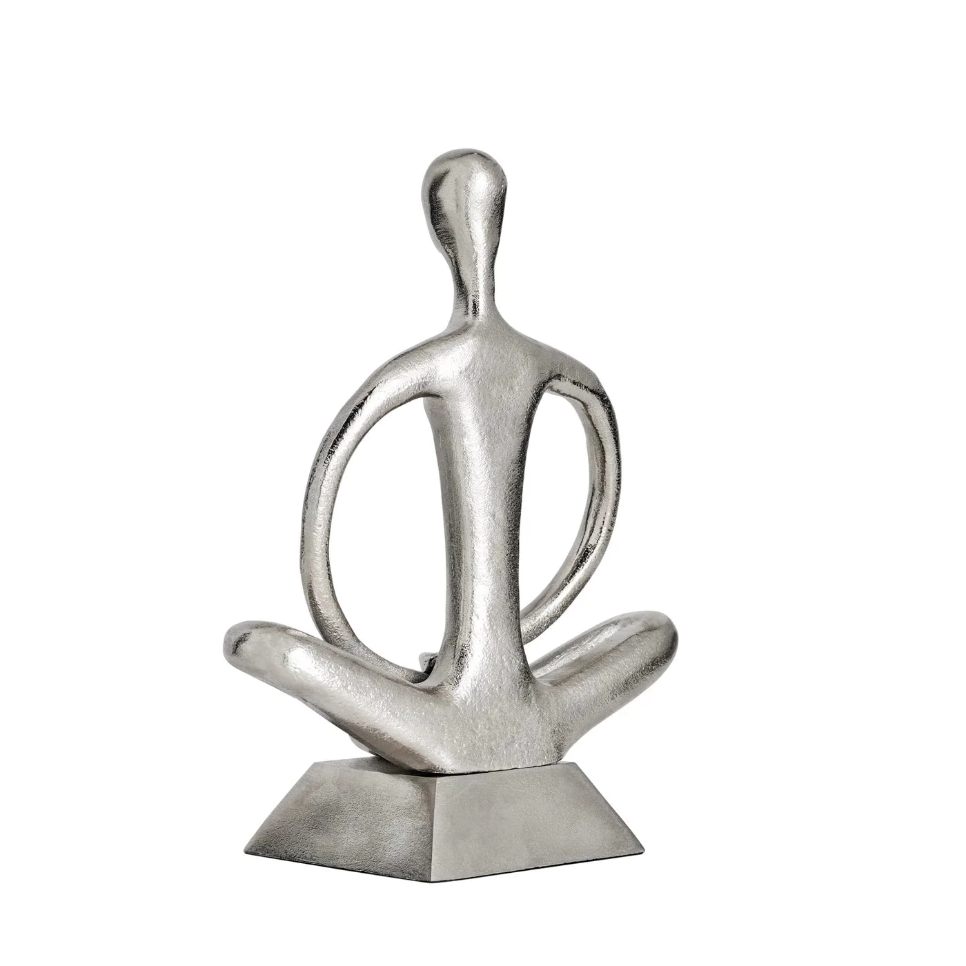 Zen Yoga Aluminum Decor Sculpture - Arms Down 4 Zen Yoga Aluminum Decor Sculpture - Arms Down - Image 2