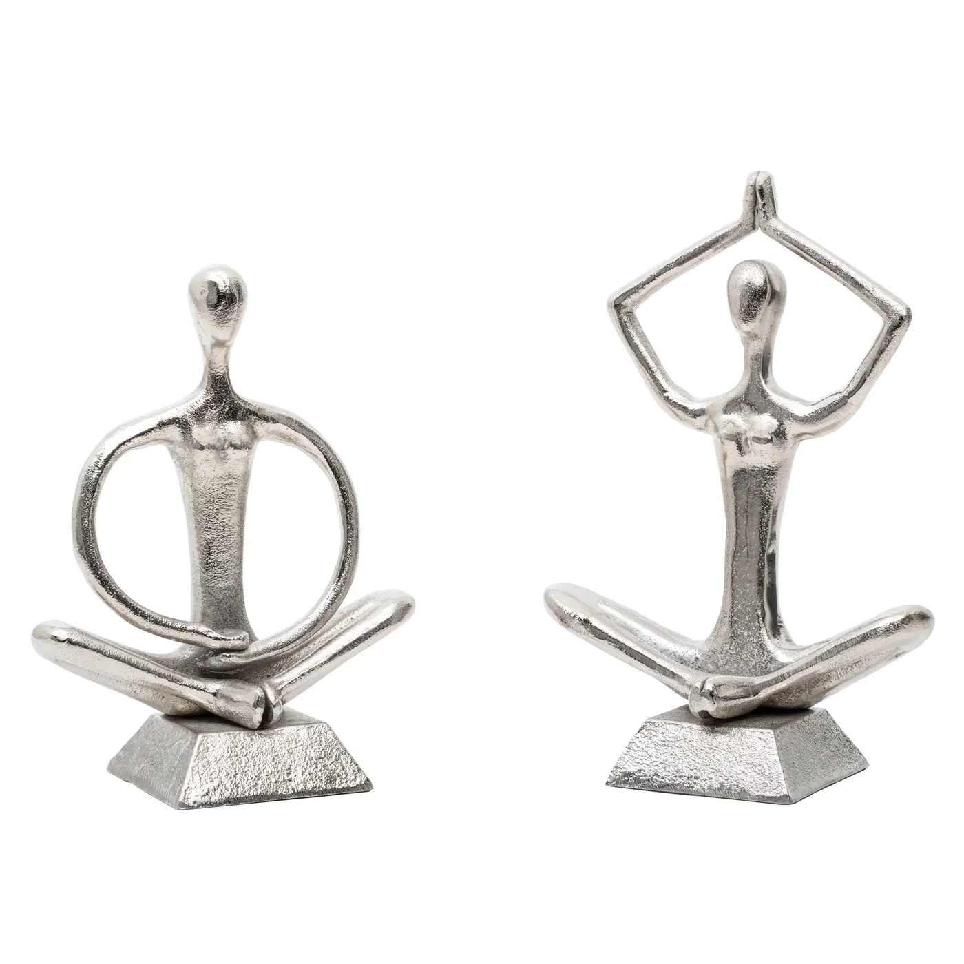Zen Yoga Aluminum Decor Sculpture - Arms Down 3 Zen Yoga Aluminum Decor Sculpture - Arms Down