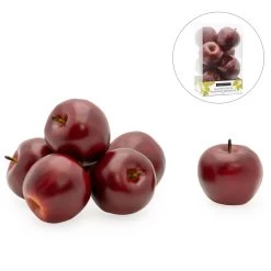 Orchard 8 Piece Faux Fruit Decor Set - Red Apples -Chic Furniture Shop 26157 z 1 lg