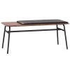 Clark Walnut Veneer Padded Bench -Chic Furniture Shop 26217 z 1 lg